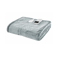 AS__Ovela Washable Electric Heated Throw Blanket 200 x 180cm Colour Silver