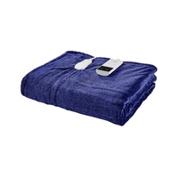 AS__Ovela Washable Electric Heated Throw Blanket 160 x 130cm Colour Navy