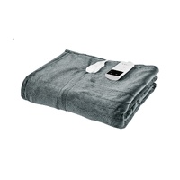 AS__Ovela Washable Electric Heated Throw Blanket 160 x 130cm Colour Charcoal