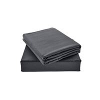 Ovela 100% Natural Bamboo Bed Sheet Set (Charcoal, Double)