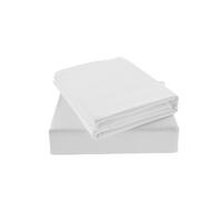Ovela 100% Natural Bamboo Bed Sheet Set (White, Double)