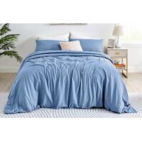 Ovela Ultra Soft Washed Microfibre Quilt Cover Set (Infinity, Double)