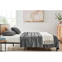 Ovela Ultra Soft Washed Microfibre Sheet Set (Graphite, King Single)