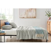 Ovela Ultra Soft Washed Microfibre Sheet Set (Silver, Double)