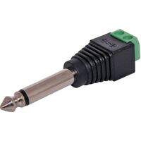 Dynalink 6.35mm Mono Jack Plug With Screw Terminals