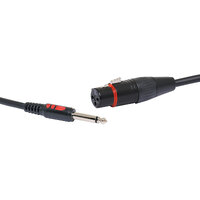 Redback 10m 3 Pin Female XLR To 6.35mm TS Jack Microphone Cable