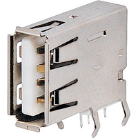 Oupiin 8968A-A04C00URW3A Type A 90 Deg Vertical PCB Mount USB 2.0