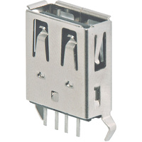Type A Vertical PCB Mount USB Connector 2.0 P1303