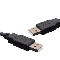 Dynalink 3m A Male to A Male USB 2.0 Cable Black