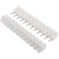 12 Way Pluggable Pair 450V 10A Terminal Block White P2158