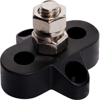 Powerhouse Single Black M8 Power Distribution Post Heavy Duty Terminal Studs