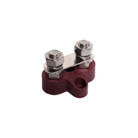 Powerhouse P2180A Dual Red M8 Power Distribution Post with Bridge Plate