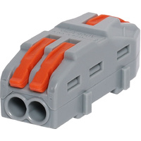 1 x 2 Way Joiner Splicing Terminal Block Equipotential Electric Connection P2232