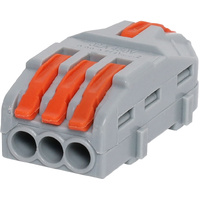 1 x 3 Way Joiner Splicing Terminal Block Equipotential Electric Connection P2233