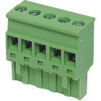 Dinkle 2ESDP-05P ROHS 5 Way 5.08mm Vert. Top Entry Pluggable Terminal Plug