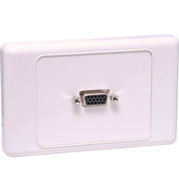 Dynalink VGA Wallplate Dual Cover - Screw Connections