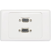 Dynalink Dual VGA Wallplate Dual Cover - Screw Terminals