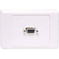 Dynalink VGA Wallplate Dual Cover - Fly Lead
