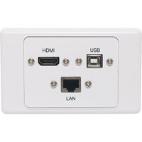 Dynalink RJ45 Cat6, USB Type B & HDMI Fly Lead Wallplate