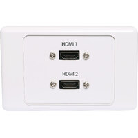 Dynalink HDMI Dual Wallplate Dual Cover With Flyleads