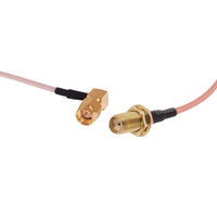 SMA Right Angled Male to SMA Female Lead 1m