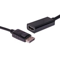 Dynalink 20cm DisplayPort Male To HDMI Female Passive Lead
