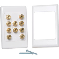 Dynalink 10 x Binding Post Dual Cover Wallplate
