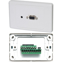 VGA & 3.5Mm Audio Wall Plate Suit Clipsal 2000 Screw  P5930
