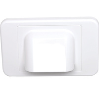 Dynalink White Shovel Nose Wallplate