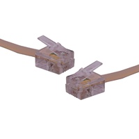 MODULAR LEAD 3M 6P4C IVORY