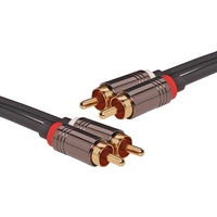 Dynalink 0.75m Stereo 2 RCA Male to 2 RCA Male Cable