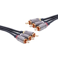 Dynalink 0.75m Composite AV 3 RCA Male to 3 RCA Male Cable