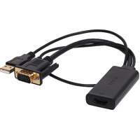 Dynalink P7358 VGA to HDMI Converter Black