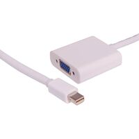 Dynalink 0.1m Mini DisplayPort Male To VGA Female Cable