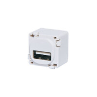 USB 2.0 Clipsal Clip-In Mechanism Wall Plate white