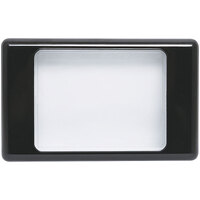 Altronics Clear Black Dual Cover Blank Wallplate