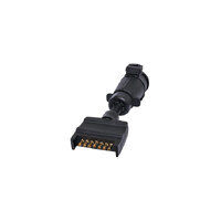 Powerhouse P8089 7 Pin Flat Plug to Large 7 Pin Round Socket Adapter