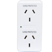 Powertran Mains Double Adaptor With Surge Protection