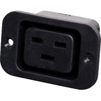 C19 Female IEC 60320 Panel Mount Socket 16A 250V AC Chassis Mount Connector