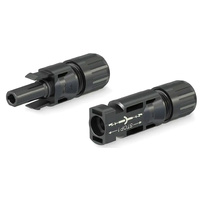 MC4-SET Staubli IP68 MC4 Solar Panel 35A Line Plug Socket Connector Black