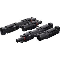 IP68 MC4 Style Dual Line Plug Adaptor for Solar PV Panel 30A Y