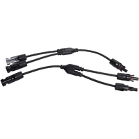 MC4 2 to 1 Branch Connector Cable Pair Series Parallel Solar Panel Adapter