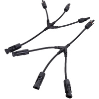 MC4 3 to 1 Branch IP68 Rated Adapter Cable Pair Suit AS/NZS 5033:2012