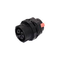 P8652 3 Pin 16A Locking Female Chassis IP68 Waterproof Plug 19mm Mounting Hole