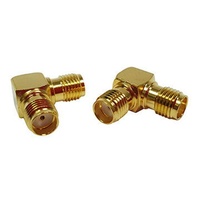 Right Angle SMA Socket to SMA Socket Adapter 50 ohms Impedance