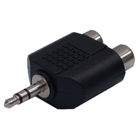 PA1061 3.5mm Stereo Plug to 2x RCA Sockets Adaptor
