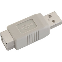USB-A Plug To USB-B Socket Adaptor