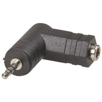 PA3502 Right Angle Head Phono 3.5mm Stereo Socket to 2.5mm Stereo Plug Adaptor