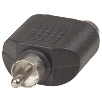 RCA Plug to 2 X RCA Audio Socket AV Connector
