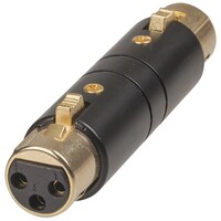 3 Pin Female/Female Cannon Type Adaptor